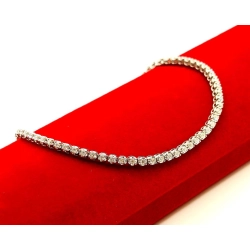 Złota branasoletka Tenisówka Diamenty 70szt 1ct Pr.750 W:5,56gr 18,5cm