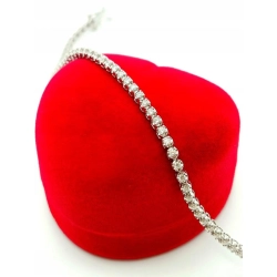 Złota branasoletka Tenisówka Diamenty 70szt 1ct Pr.750 W:5,56gr 18,5cm