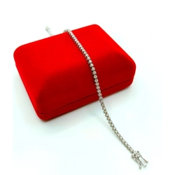 Złota branasoletka Tenisówka Diamenty 70szt 1ct Pr.750 W:5,56gr 18,5cm