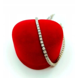 Złota branasoletka Tenisówka Diamenty 70szt 1ct Pr.750 W:5,56gr 18,5cm