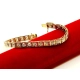 Złota bransoletka Diamenty 27szt 6,02ct Pr.750 W:20,55gr 17,5cm