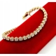 Złota bransoletka z Diamentami 37szt 6,68ct Pr.750 W:13,41gr 18cm