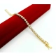 Złota bransoletka z Diamentami 37szt 6,68ct Pr.750 W:13,41gr 18cm