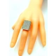 Złoty pierścionek sygnet szeroki z Diamentami 3,5ct Pr.750 W:20,12gr r.20