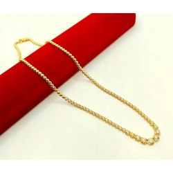 Złoty naszyjnik Kolia z Diamentami 47szt 2,09ct Pr.585 w: 14,32gr 42,5cm