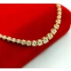 Złoty naszyjnik Kolia z Diamentami 47szt 2,09ct Pr.585 w: 14,32gr 42,5cm