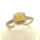 Złoty pierścionek żółty Brylant Diamenty Pr.750 W:3,36gr R.13