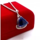 Złoty naszyjnik 18K i 9K Diamenty 38szt 0,76ct Tanzanit 28,86ct