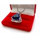 Złoty naszyjnik 18K i 9K Diamenty 38szt 0,76ct Tanzanit 28,86ct