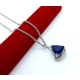Złoty naszyjnik 18K i 9K Diamenty 38szt 0,76ct Tanzanit 28,86ct