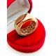 złoty pierścionek szeroki z diamentami 475szt 3,11ct Pr.750 W:11,66gr R:17