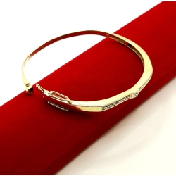 Złota bransoletka z Diamentami 0,31ct Ring Pr.585 w: 12,40gr Dł:19cm
