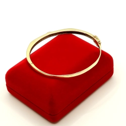 Złota bransoletka z Diamentami 0,31ct Ring Pr.585 w: 12,40gr Dł:19cm