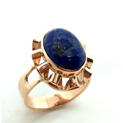 Złoty pierścionek lapis Lazuri Pr.583 W:5,89gr R.16