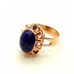 Złoty pierścionek lapis Lazuri Pr.583 W:5,89gr R.16