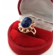 Złoty pierścionek lapis Lazuri Pr.583 W:5,89gr R.16