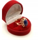 Złoty pierścionek lapis Lazuri Pr.583 W:5,89gr R.16