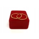Kolczyki złote koła zdobione 14kt 585 2,47g