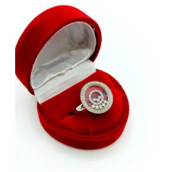 Złoty pierścionek Tańczące Diamenty 56szt 0,40ct Pr.750 W:5gr Roz.19