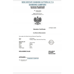 Złoty pierścionek Tańczące Diamenty 56szt 0,40ct Pr.750 W:5gr Roz.19