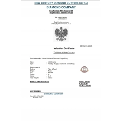 Złoty pierścionek Tańczące diamenty 56szt 0,40ct Pr.750 W:5g Roz.19