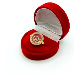Złoty pierścionek Tańczące diamenty 56szt 0,40ct Pr.750 W:5g Roz.19