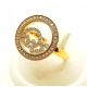 Złoty pierścionek Tańczące diamenty 56szt 0,40ct Pr.750 W:5g Roz.19