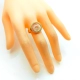 Złoty pierścionek Tańczące Diamenty 40szt 0,16ct Pr.750 W:5,5gr Roz.13