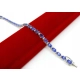 Złota bransoletka Tanzanity i Diamenty 0,35ct Pr.585 W:9,24gr 19cm