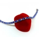 Złota bransoletka Tanzanity i Diamenty 0,35ct Pr.585 W:9,24gr 19cm