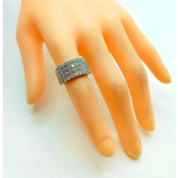 Złoty pierścionek z Diamentami 26szt 1,80ct Pr.750 W:10,35gr R.13