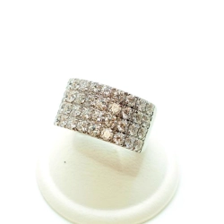 Złoty pierścionek z Diamentami 26szt 1,80ct Pr.750 W:10,35gr R.13