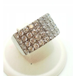 Złoty pierścionek z Diamentami 26szt 1,80ct Pr.750 W:10,35gr R.13