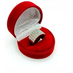 Złoty pierścionek z Diamentami 26szt 1,80ct Pr.750 W:10,35gr R.13