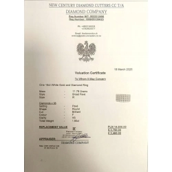 Złoty pierścionek szeroki z Diamentami 36szt 1,80ct Pr.750 W:11,78gr Roz.19