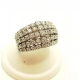 Złoty pierścionek szeroki z Diamentami 65szt 1,80ct Pr.750 W:8,30gr R.13