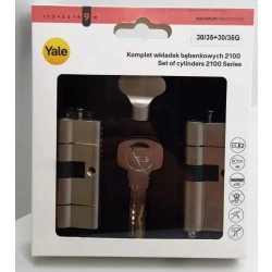 Wkładki atestowane Yale Max 30 x 35 mm + 30/35 G