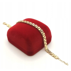 Złota bransoletka Trójkąty PR.585 W:4,99gr Dł.17-19cm InterSKLEP