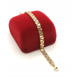 Złota bransoletka Trójkąty PR.585 W:4,99gr Dł.17-19cm InterSKLEP
