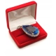 Duży wisior z Platyny z Topazem i Diamentami 1,84ct W:39,30gr