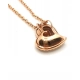 Złoty łańcuszek z zawieszką Serce Diamenty 0,22ct Pr.585 W:3,70gr