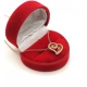 Złoty łańcuszek z zawieszką Serce Diamenty 0,22ct Pr.585 W:3,70gr
