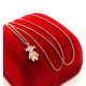 Złoty łańcuszek z zawieszką dziewczynka Diamenty 0,22ct Pr.750 W:3,70gr