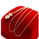 Złoty łańcuszek z zawieszką dziewczynka Diamenty 0,22ct Pr.750 W:3,70gr