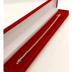 Złota bransoletka Tenisówka Diamenty 54szt 2,57ct Pr.750 W:7,72gr 18cm