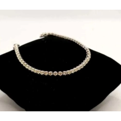 Złota bransoletka tenisówka Brylanty 54szt 2,70ct Pr.750 W:8gr 18,5cm