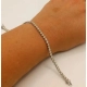 Złota bransoletka tenisówka Brylanty 54szt 2,70ct Pr.750 W:8gr 18,5cm