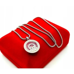 Złoty naszyjnik Tańczące Diamenty 56szt 0,40ct Pr.750 W:8,30gr 50cm