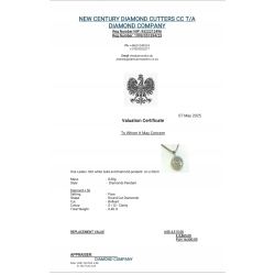 Złoty naszyjnik Tańczące Diamenty 56szt 0,40ct Pr.750 W:8,30gr 50cm