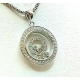 Złoty naszyjnik Tańczące Diamenty 56szt 0,40ct Pr.750 W:8,30gr 50cm